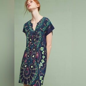 Maeve Anthropology Silk Tunic Dress